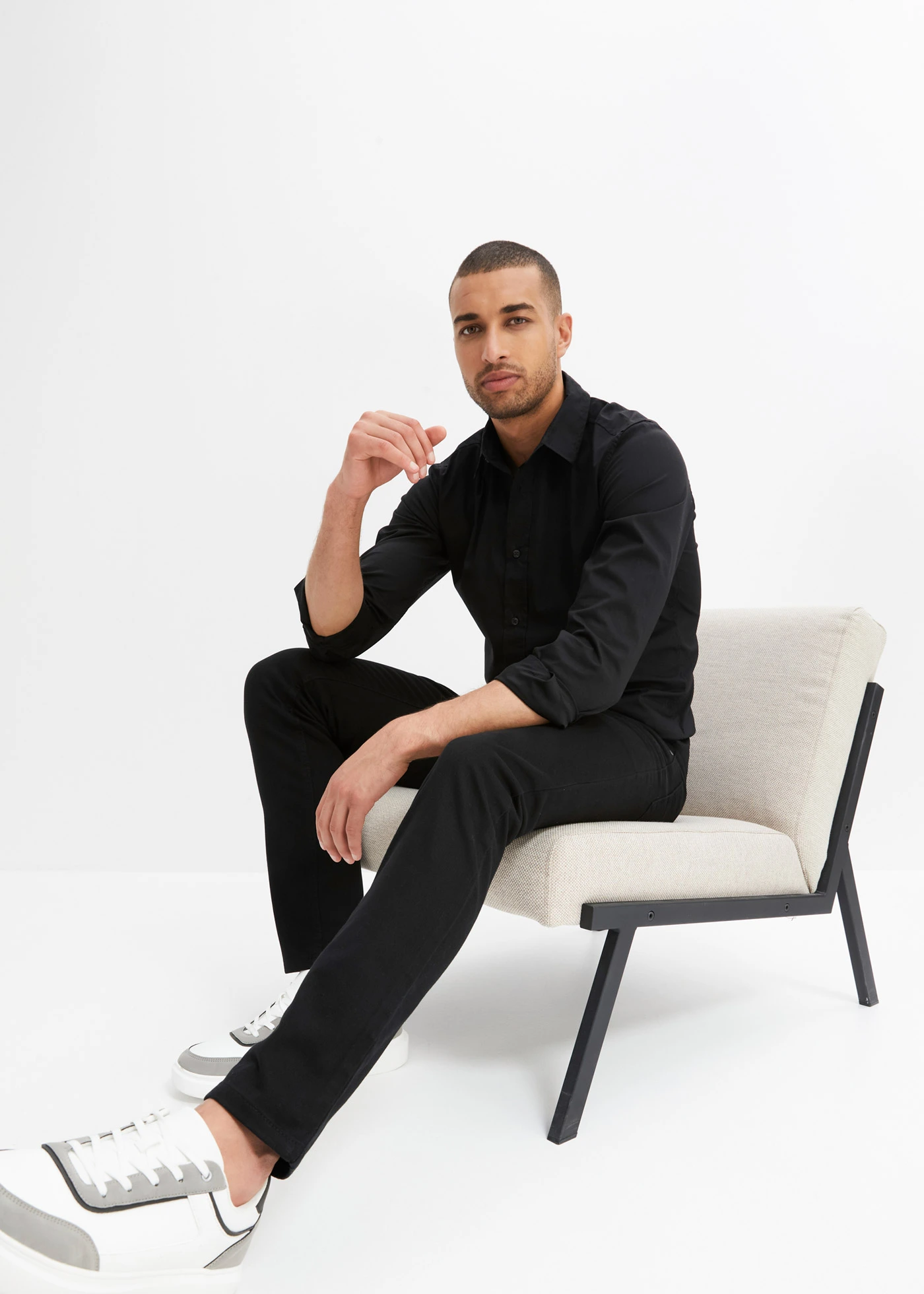 Slim Fit farmer, Straight • fekete • bonprix áruház