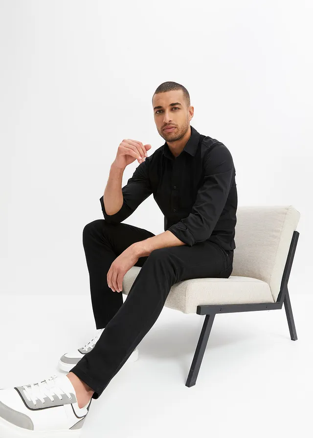 Jean slim, droit • noir • product-page.page-title-suffix