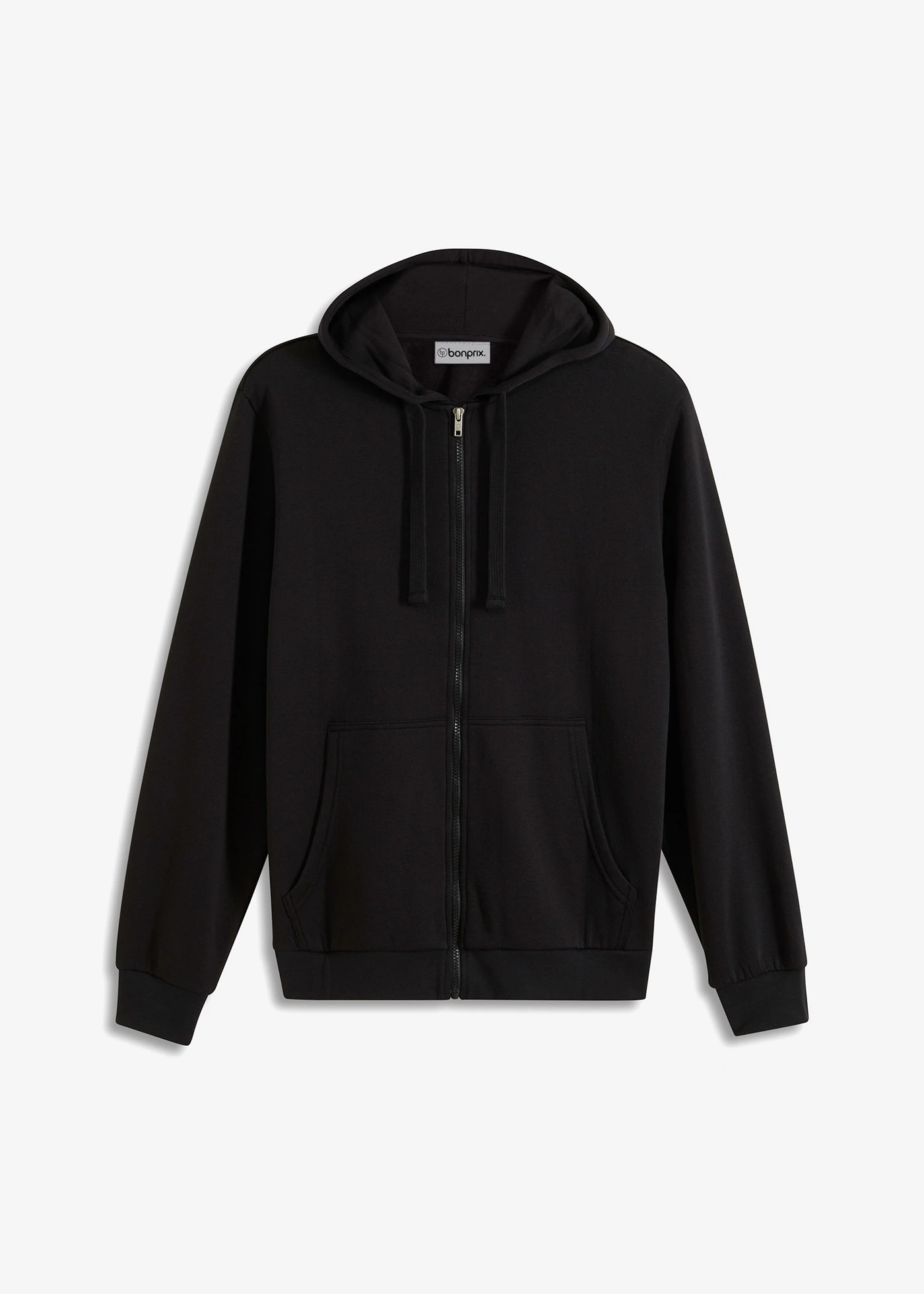 Hoodie met ritssluiting, regular fit • zwart • bonprix online shop