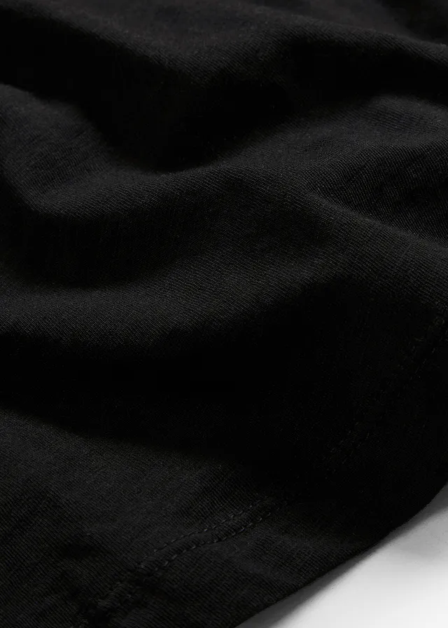T-shirt long 100% coton • noir • product-page.page-title-suffix