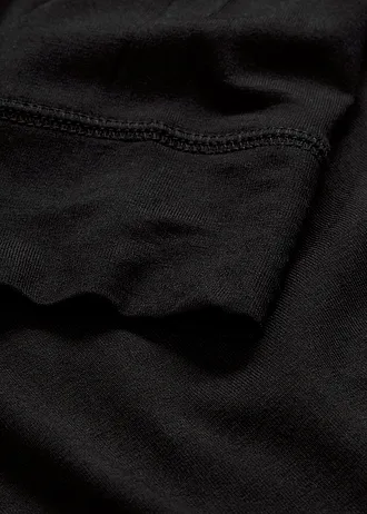 Dlouhé viskózové triko, dlouhý rukáv • černá • bonprix obchod