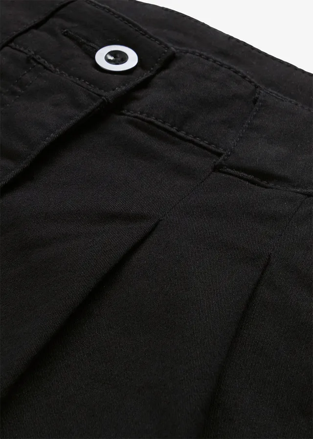 Strečové chino kalhoty • černá • bonprix obchod