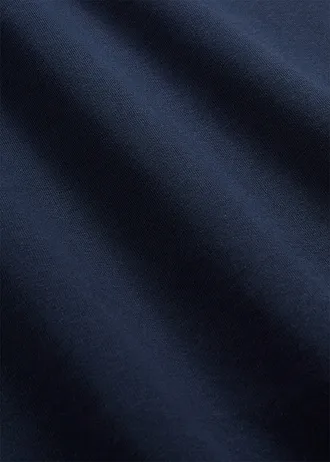 T-shirt manches longues en coton à col rond • bleu foncé • Boutique bonprix