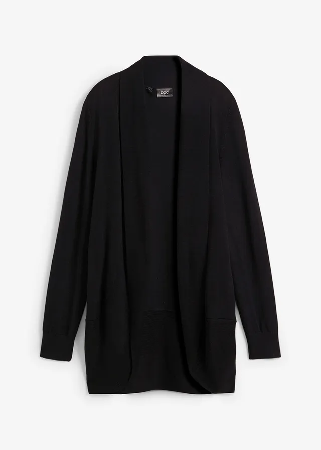 Gilet en fine maille, Couleur: noir