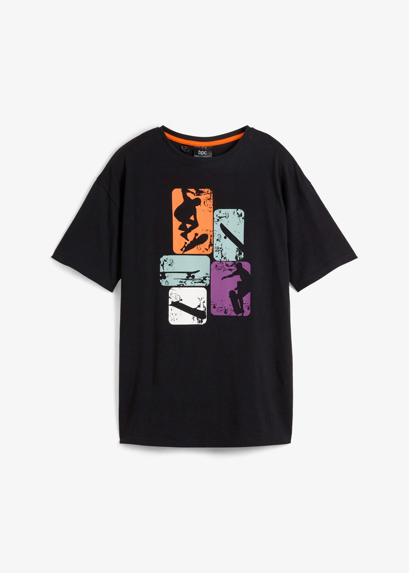 Jongens T-shirt van biologisch katoen • zwart • bonprix online shop