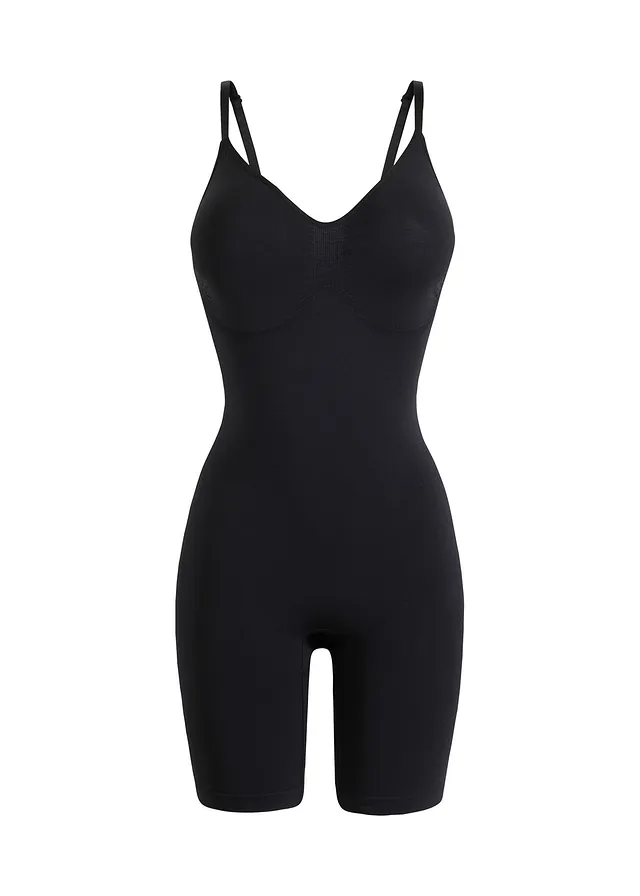 Bezešvé stahovací body, střední tvarující efekt • černá • bonprix obchod