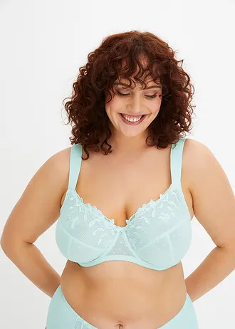 Sutien minimizer arcuri, cu poliamidă reciclată, culoare: bleu