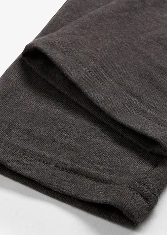 Legging (2 db-os csomag) • antracitszürke melírozott+fekete • bonprix áruház