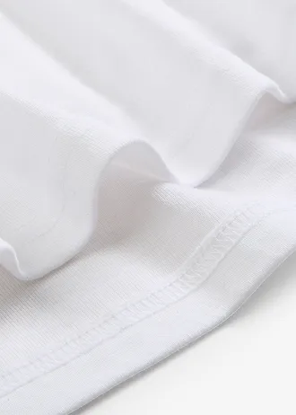 Maiou cu bretele subțiri din bumbac 100% (set/3 buc.) • alb • magazin bonprix