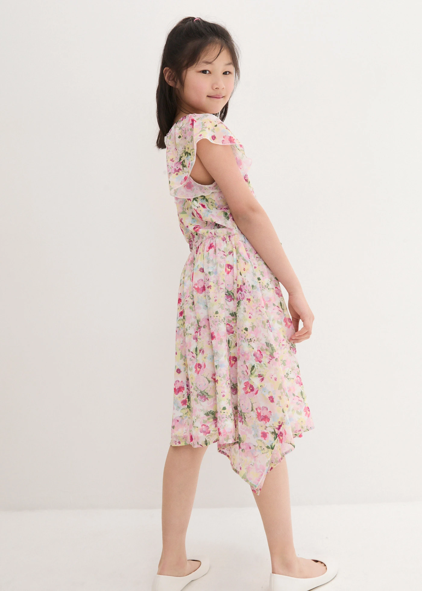 Slavnostní šaty, pro dívky • fialovorůžová s květy • bonprix obchod