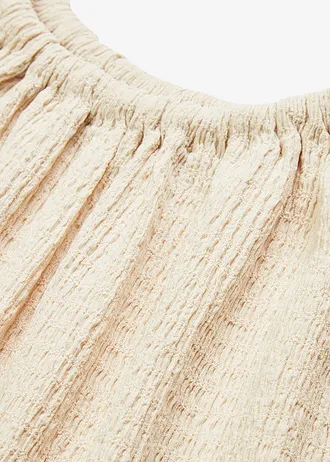 Robe légère à bretelles en crêpe • beige galet • Boutique bonprix