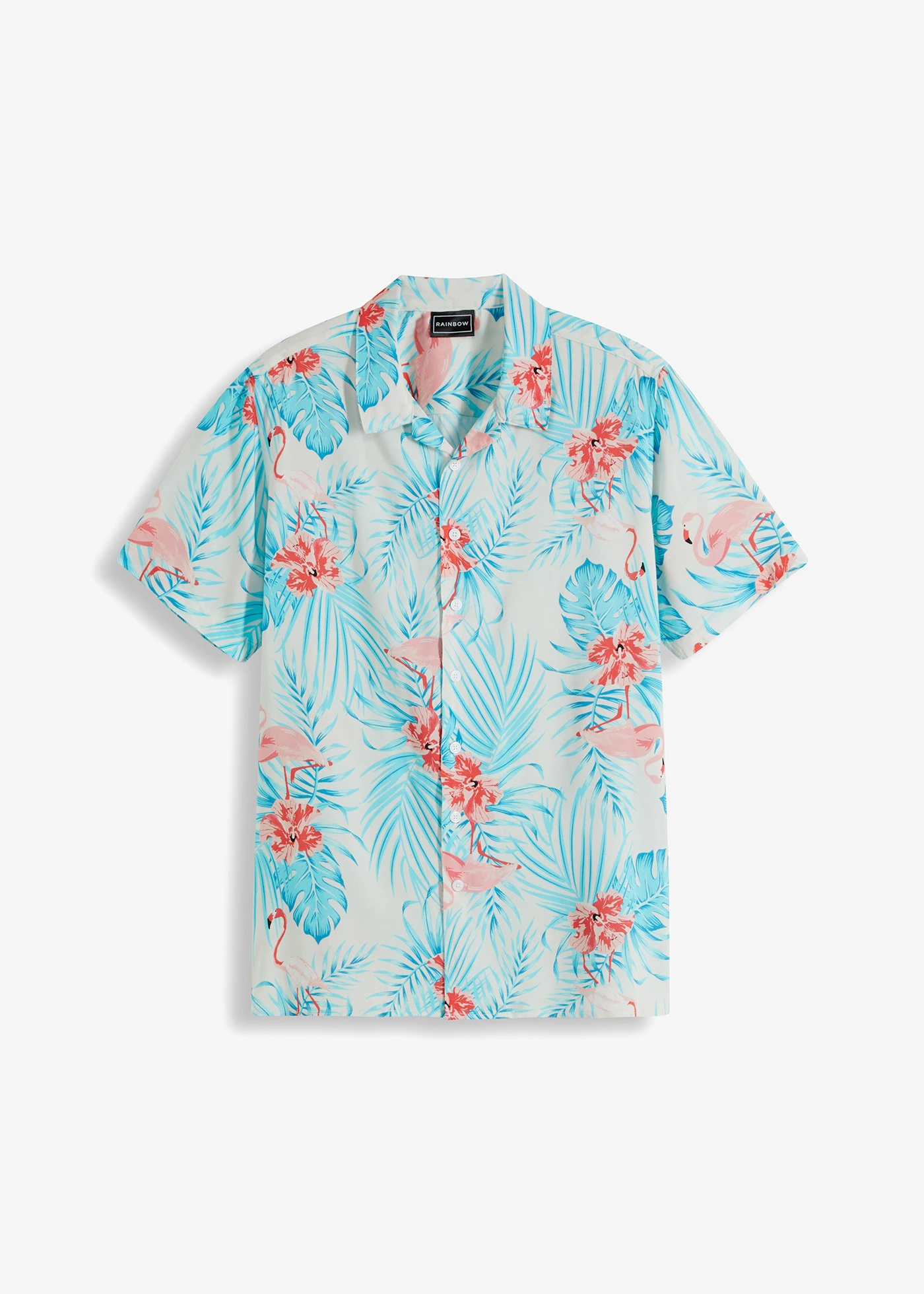 Overhemd met reverskraag en korte mouwen • wolwit • bonprix online shop