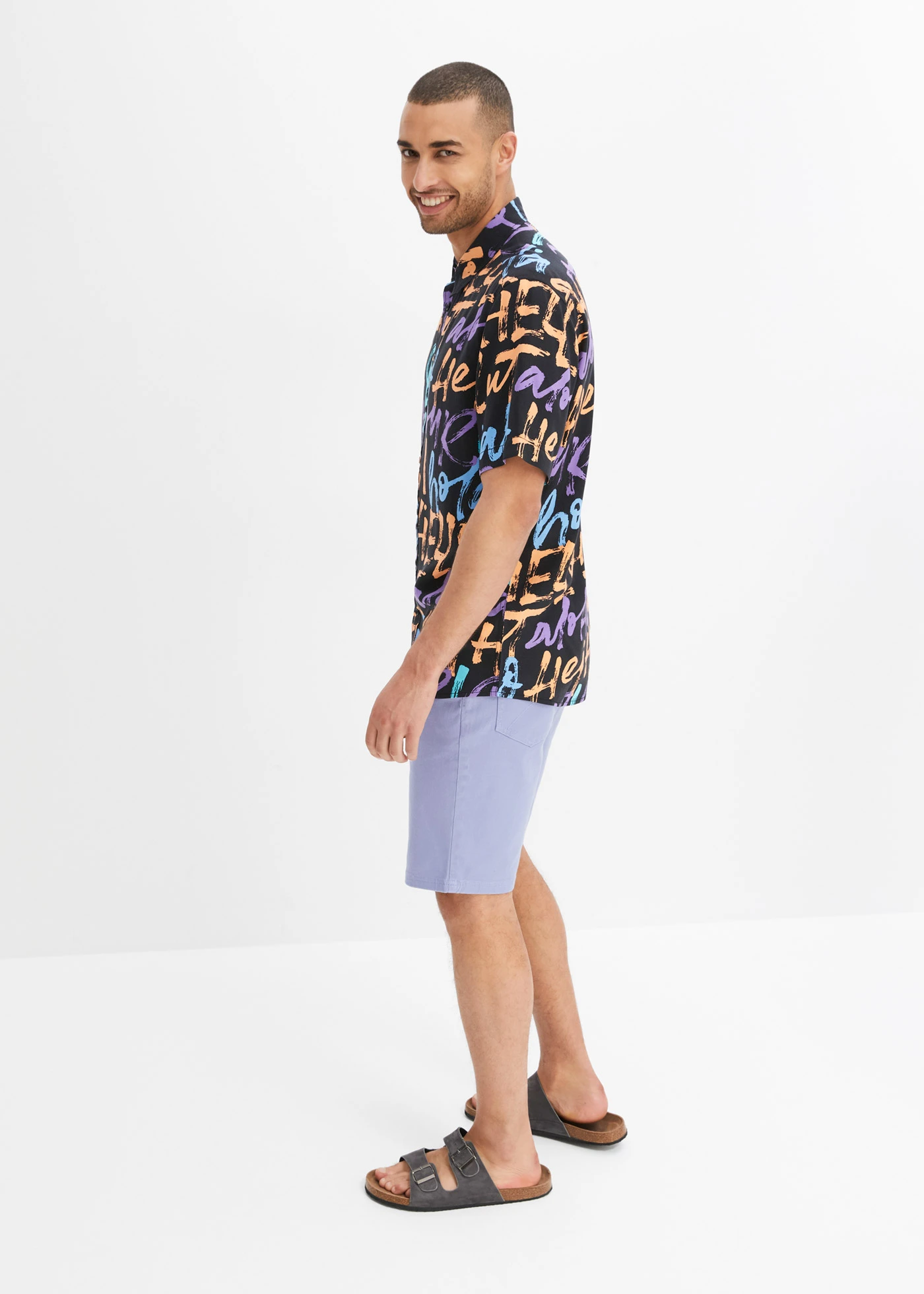 Overhemd met korte mouwen • zwart • bonprix online shop