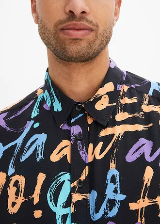 Overhemd met korte mouwen • zwart • bonprix online shop