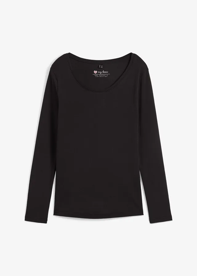 Bluză cu mâneci lungi din bumbac organic 100%
