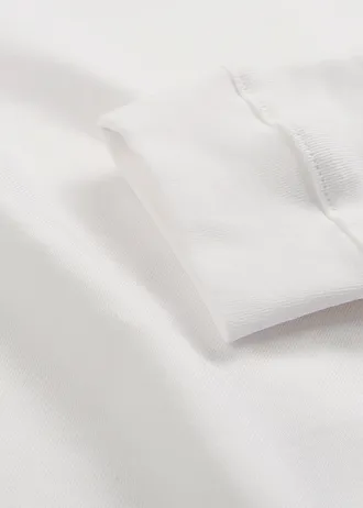 Triko s dlouhým rukávem, z čisté organické bavlny • bílá • bonprix obchod