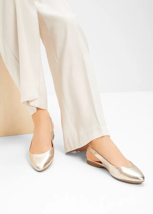 Jana slingback ballerina's in comfortabele wijdte • goudkleur • product-page.page-title-suffix
