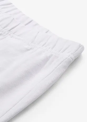 Lot de 2 leggings en coton • blanc/noir • Boutique bonprix