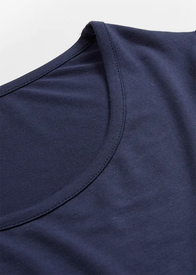T-shirt long en viscose douce • bleu foncé • product-page.page-title-suffix