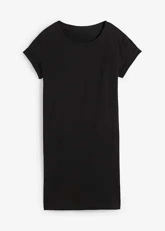 Robe en jersey 100% coton, Couleur: noir
