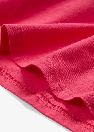 Długi T-shirt (5 szt.) • czarny+różowy hibiskus+jasnoszary melanż+biały+ciemnoniebieski • sklep bonprix