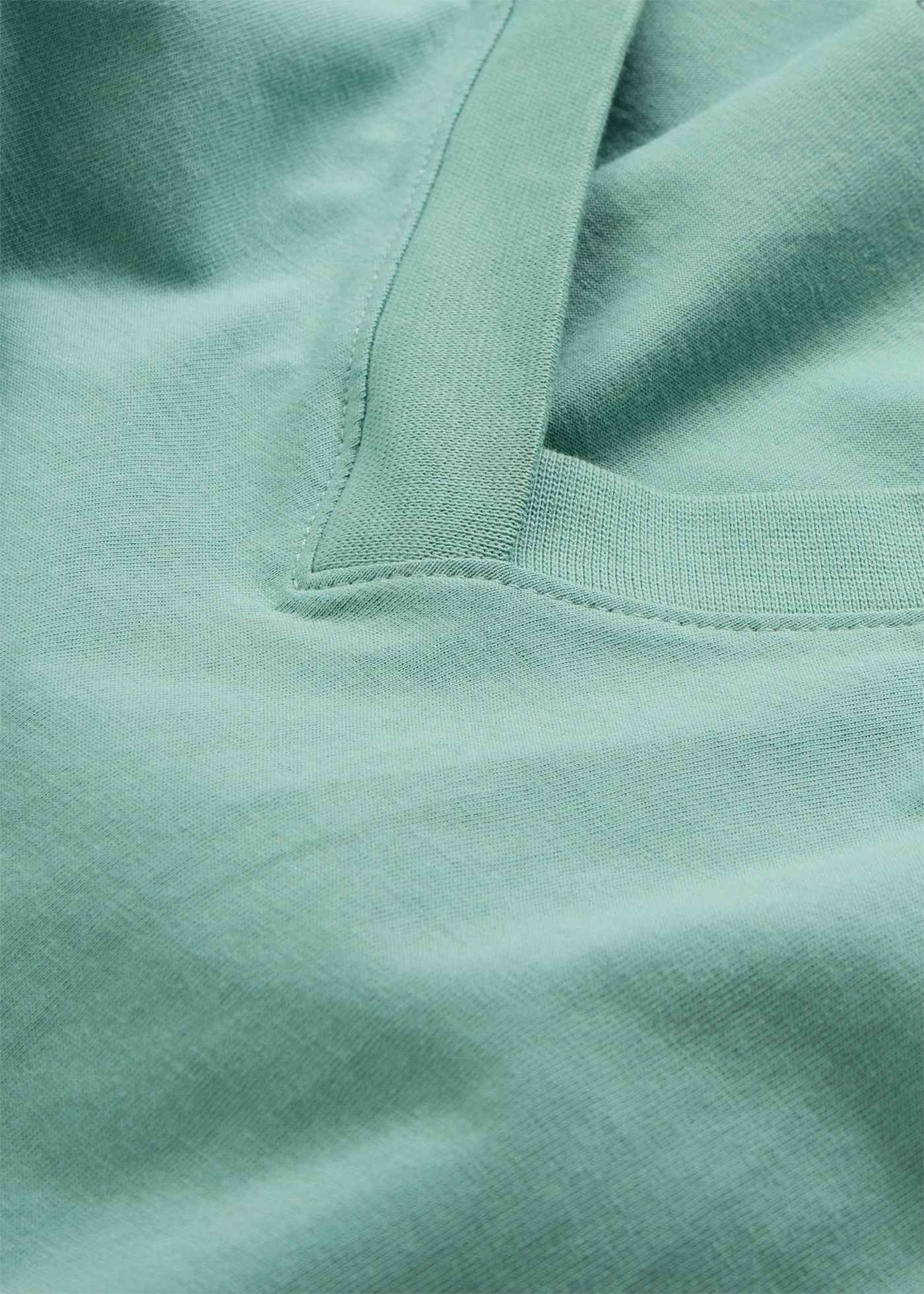 Wijd longshirt met V-hals, korte mouw  (set van 5) • licht lime + saliegroen + middernachtblauw + lichtgrijs gemêleerd + zwart • bonprix online shop