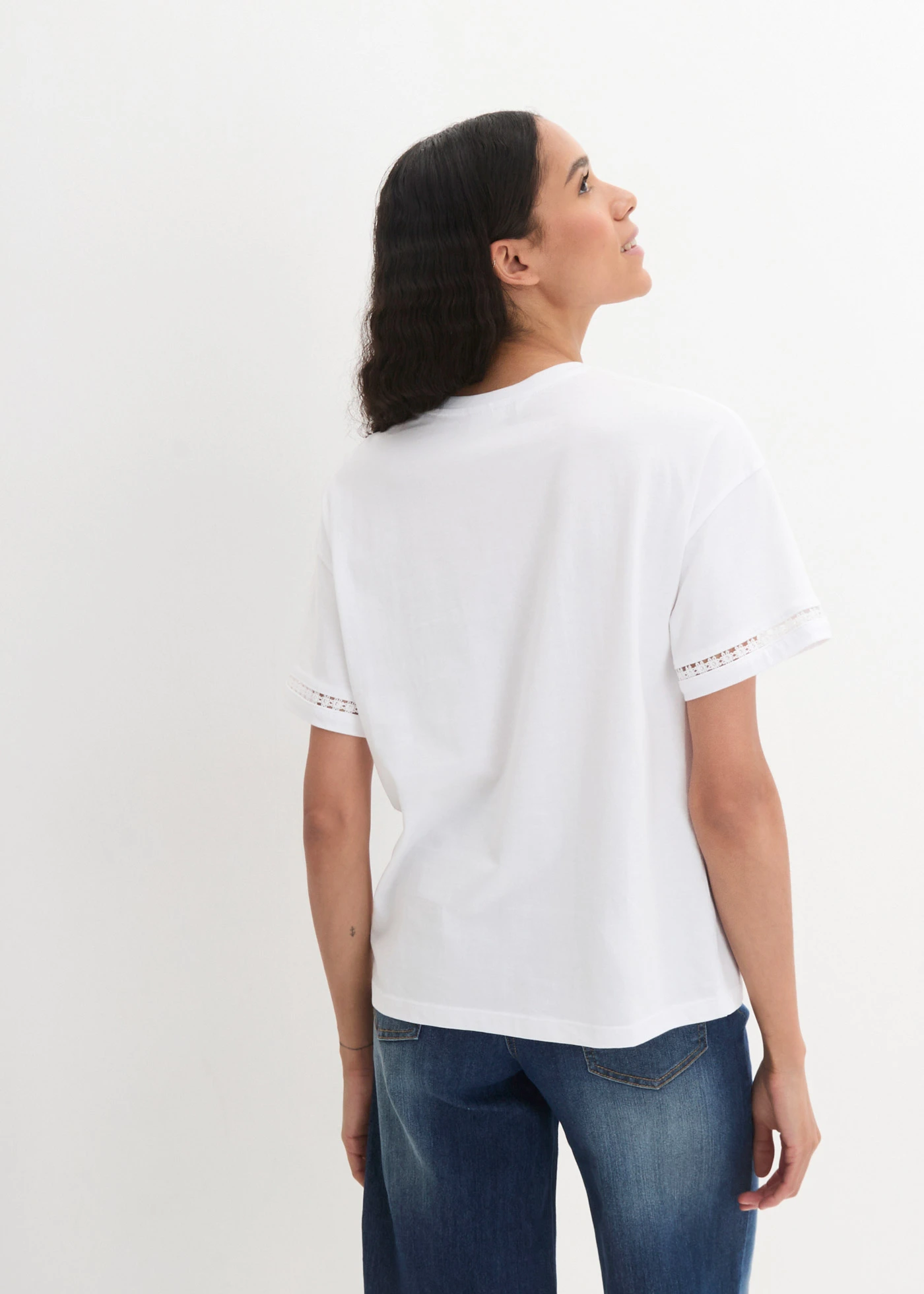 Shirt met broderie anglaise • wit • bonprix online shop
