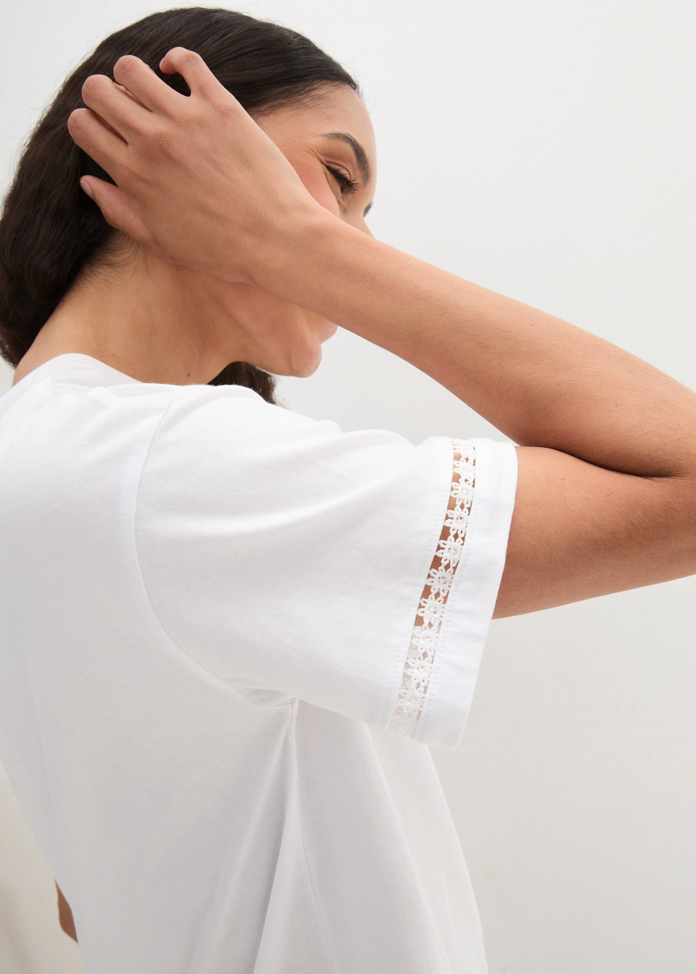 Shirt met broderie anglaise • wit • bonprix online shop