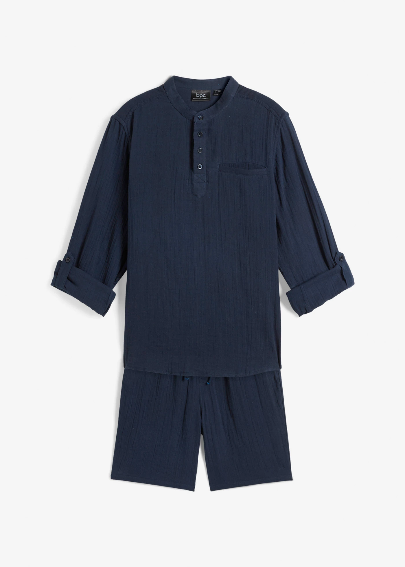 Jongens mousseline overhemd en broek (2-dlg. set) • donkerblauw • bonprix online shop