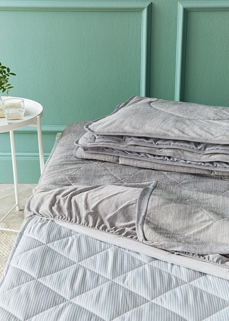 Drap-housse rafraîchissant, Couleur: gris