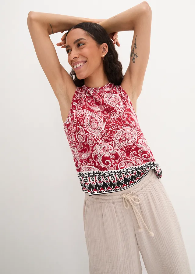 Top met paisley • chilirood paisley • product-page.page-title-suffix