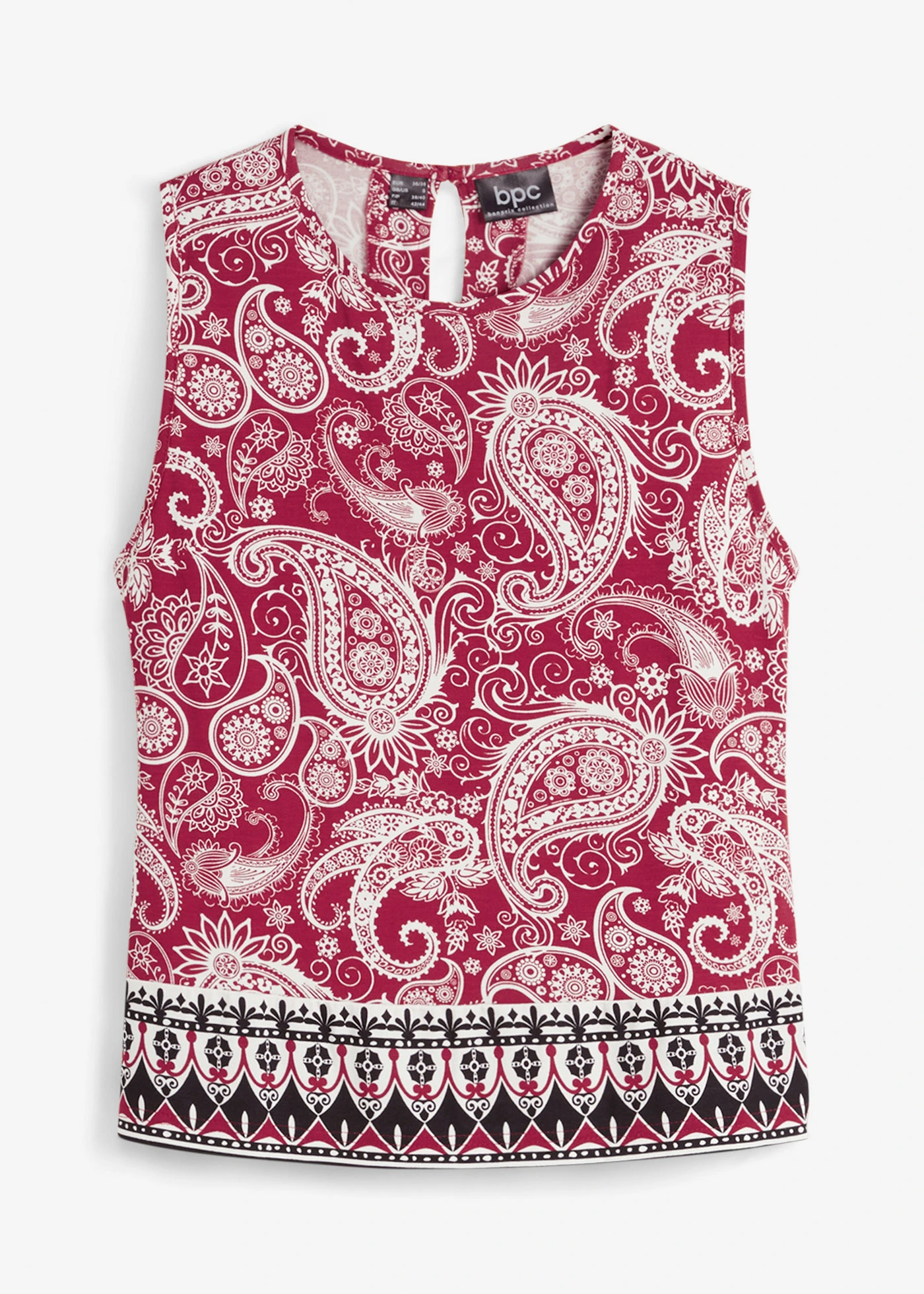 Top Paisley mintával • chilivörös-Paisley • bonprix áruház