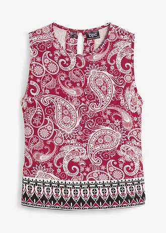 Top w deseń paisley • czerwony chili w deseń paisley • sklep bonprix