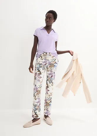 Pantalon extensible à imprimé floral • écru floral • Boutique bonprix