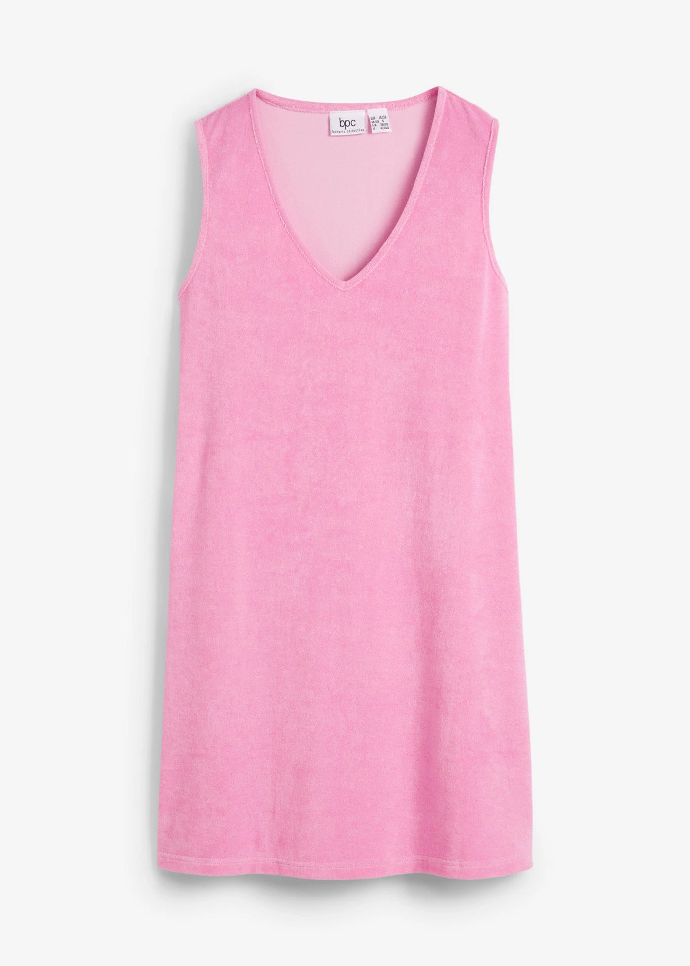 Robe trapèze en tissu éponge • rose • Boutique bonprix