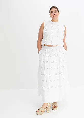 Top z organické bavlny, barva: bílá