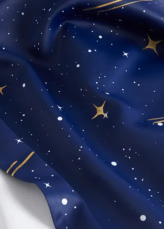 Zasłona zaciemniająca z nadrukiem w gwiazdy (1 szt.) • ciemnoniebieski • bonprix obchod