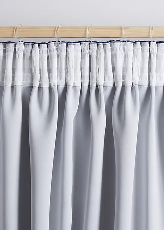 Zasłona zaciemniająca z nadrukiem w gwiazdy (1 szt.) • ciemnoniebieski • bonprix obchod