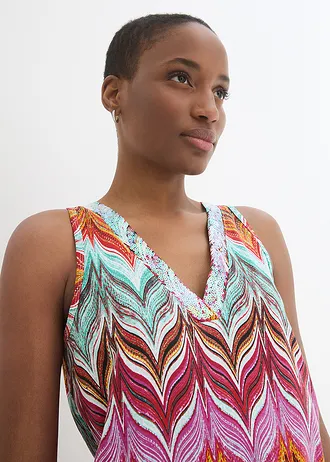 Top cu paiete • imprimeu multicolor • magazin bonprix