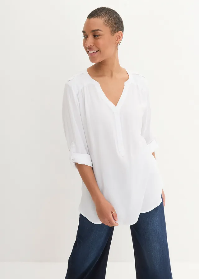 Tuniek van zachte viscose
