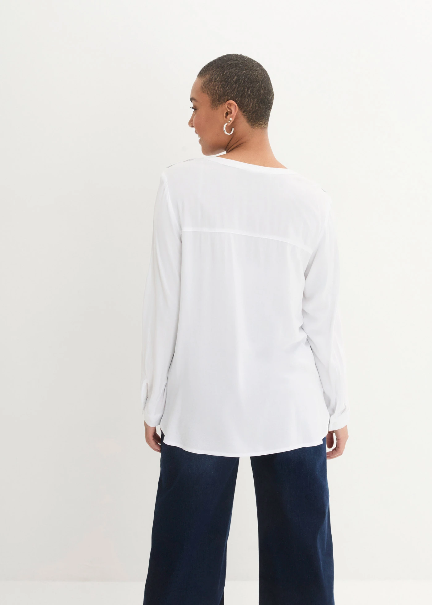 Blouse douce en viscose • blanc • Boutique bonprix