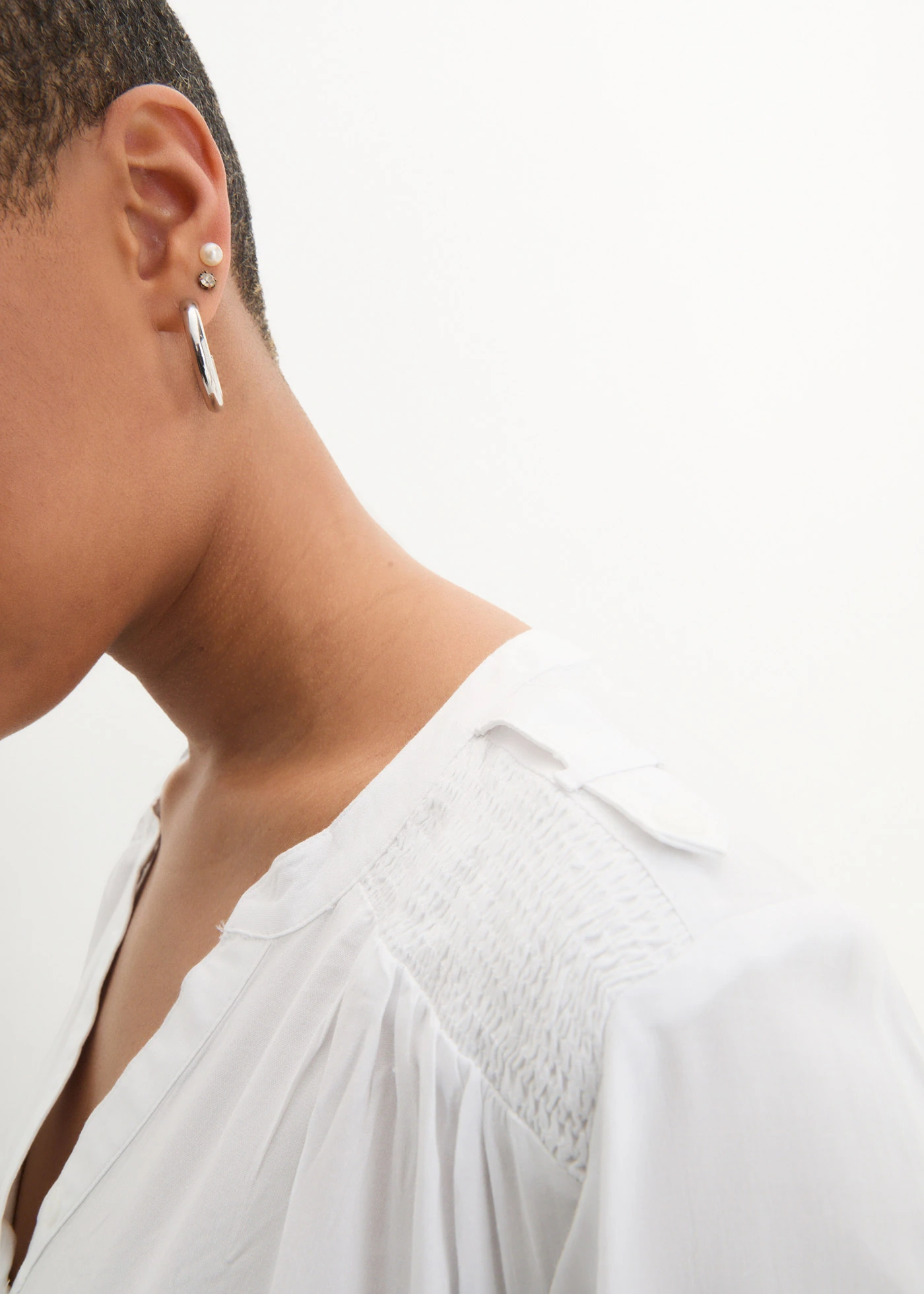 Blouse douce en viscose • blanc • Boutique bonprix