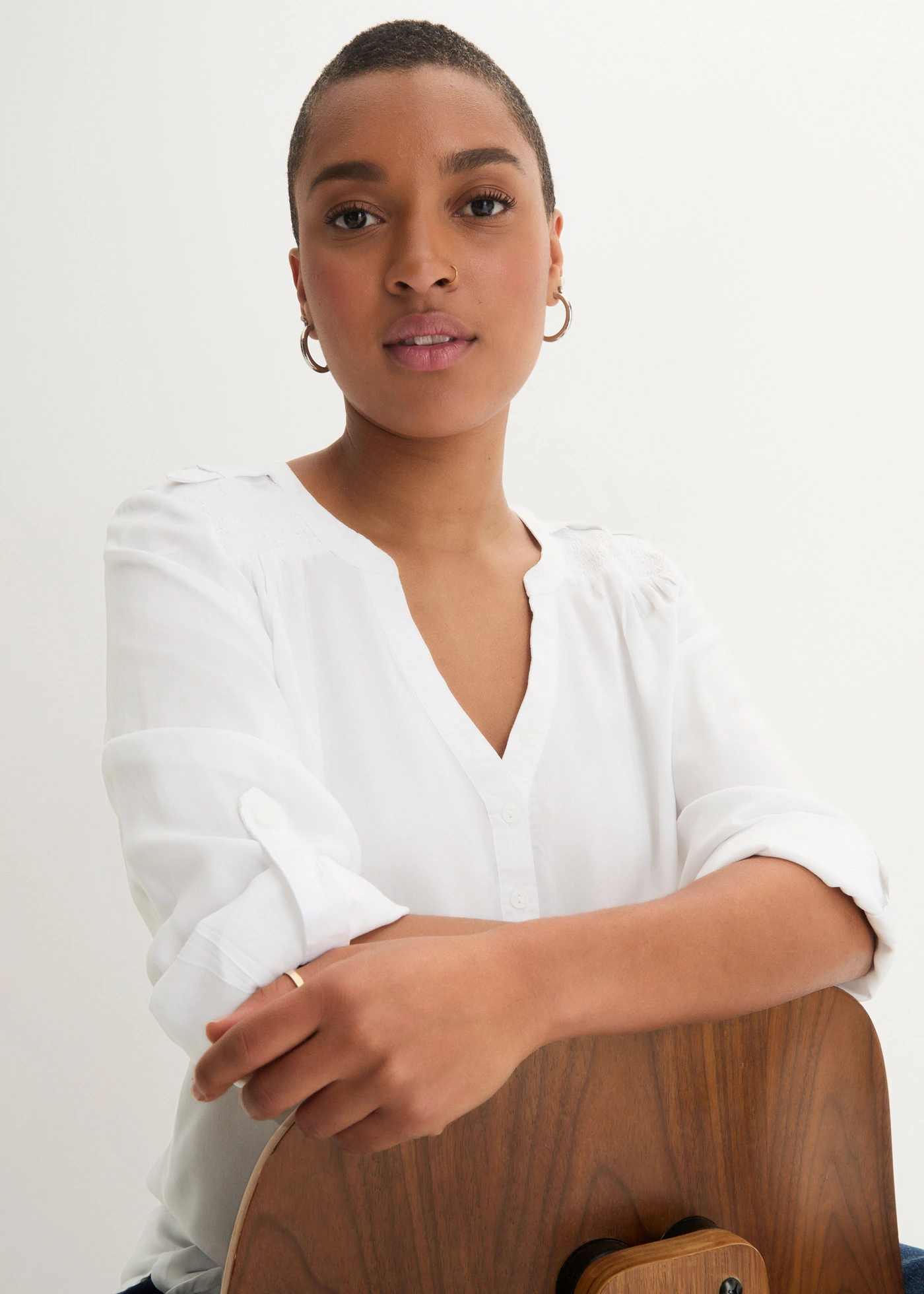 Halenková tunika z měkké viskózy • bílá • bonprix obchod