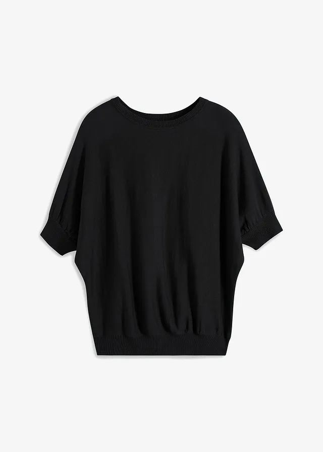 Pulover din tricot fin cu bumbac