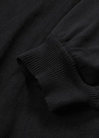 Svetr z jemné pleteniny z bavlněné směsi • černá • bonprix obchod