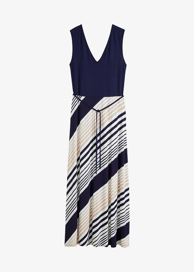 Robe longue et douce en viscose extensible