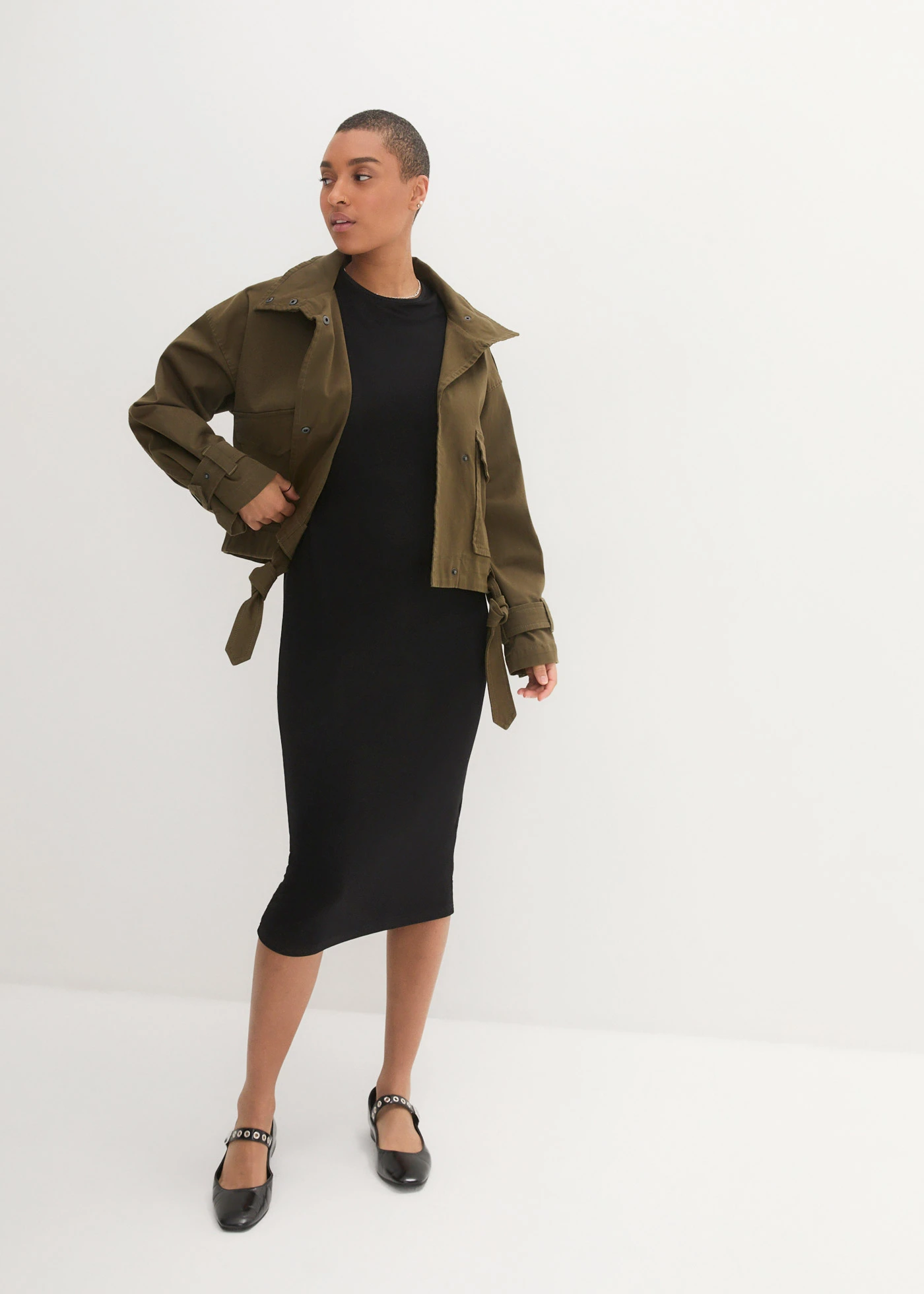 Shirtjurk in een fijne viscosemix • zwart • bonprix online shop