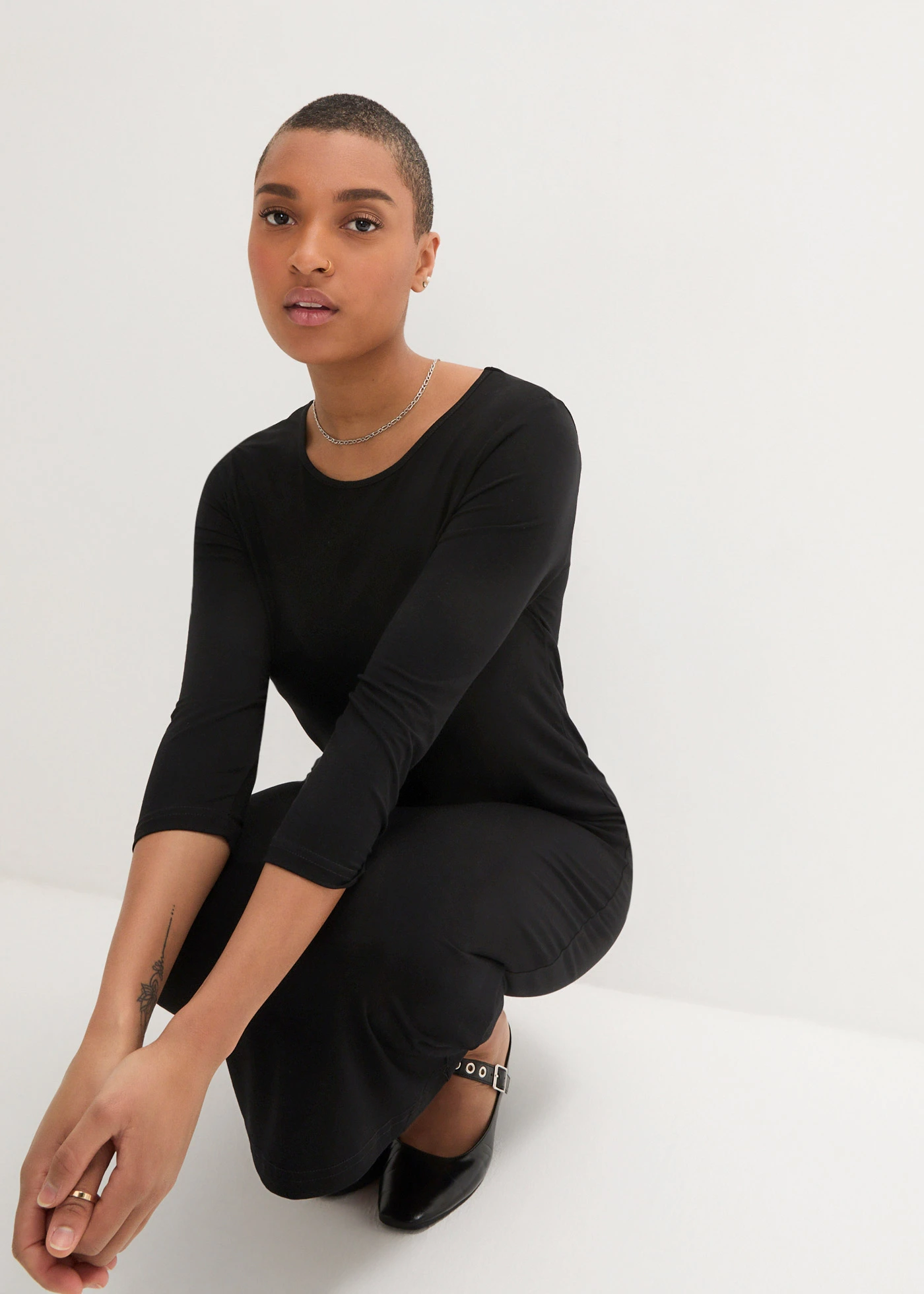 Shirtjurk in een fijne viscosemix • zwart • bonprix online shop