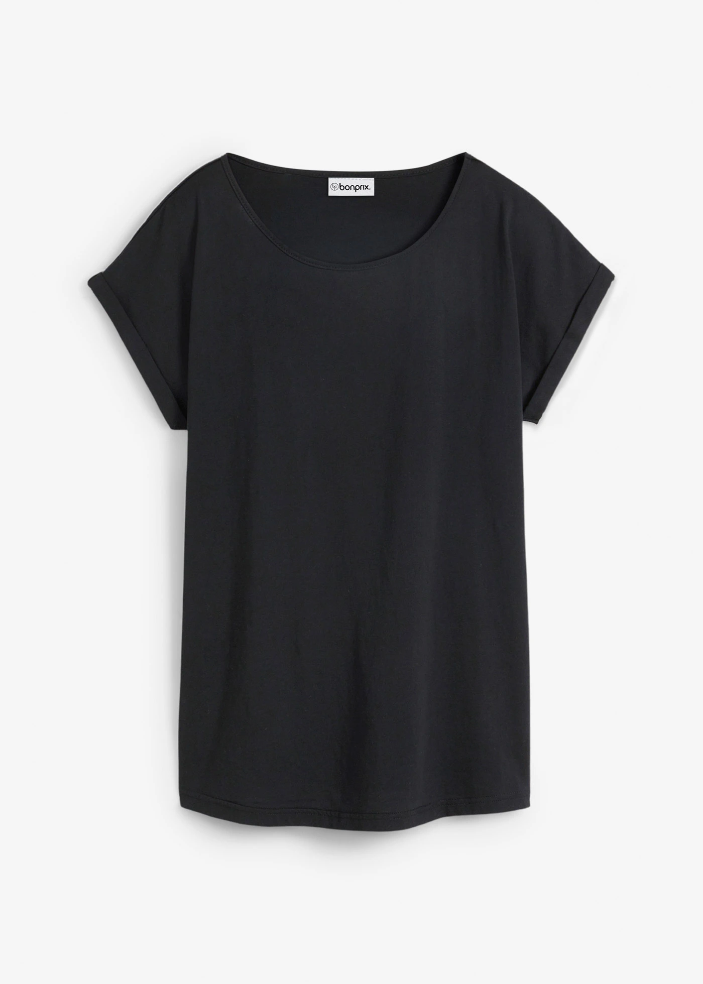 Triko s podílem hedvábí • černá • bonprix obchod