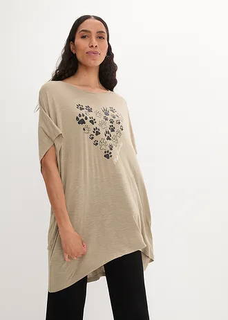 Triko ze splývavé viskózy • nová khaki • bonprix obchod